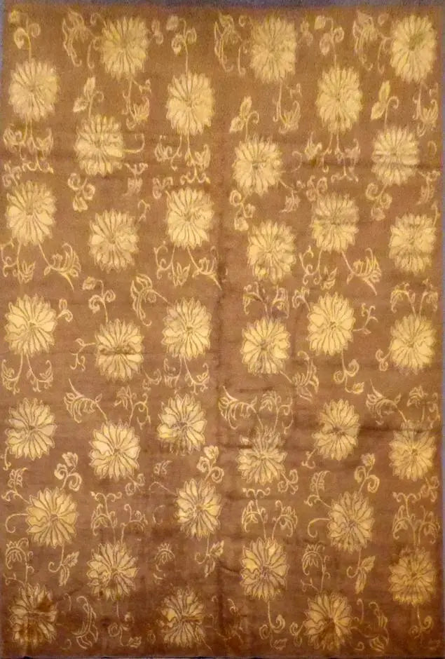 Nepali Hand-Knotted Natural Wool And Cotton Rug Made In Kathmandu 8'10'' X 12'0'' Panr00831